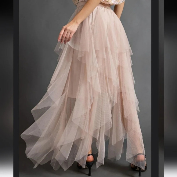 New! Easel Fairy Tale Tiered Mesh Ballerina Midi Maxi Skirt - Picture 5 of 7
